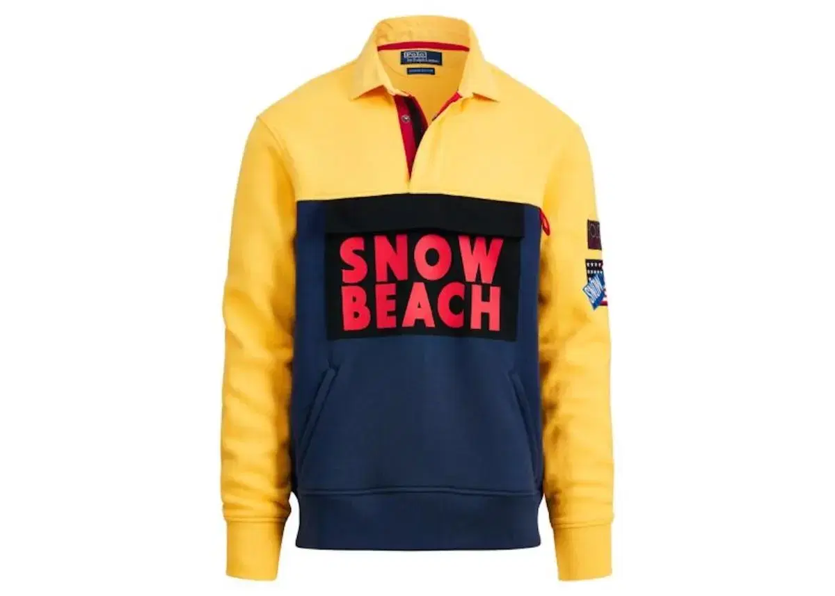 폴로 스노우비치 snow beach 럭비티 M 미디움